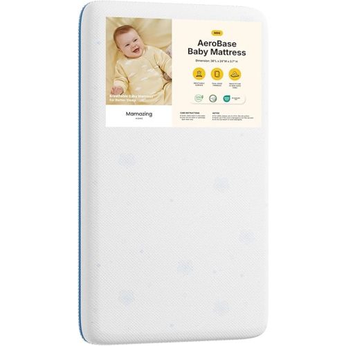 Premium Crib & Mattress - CertiPUR-US Certified, Fits All Mini & Baby Crib Beds, Baby Mattress Waterproof Sleep Surface,Mini