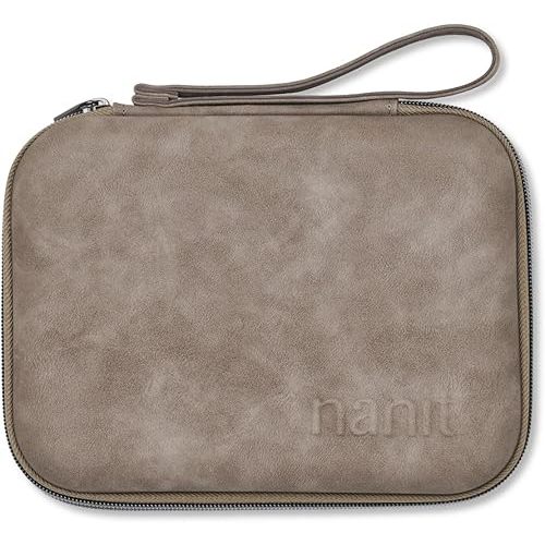 Nanit Travel Case - Protective Hard Shell Carrying Case for Nanit Pro Baby Monitor and Multi-Stand Travel Accessory, Greige