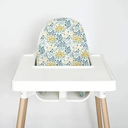 Highchair Cushion Cover for Inflatable Cushion, Compatible for IKEA Antilop Highchair, High Chair Accessories Stain-Proof and Wipeable Cushion Cover (Cushion NOT Included)(Inthemeadow)