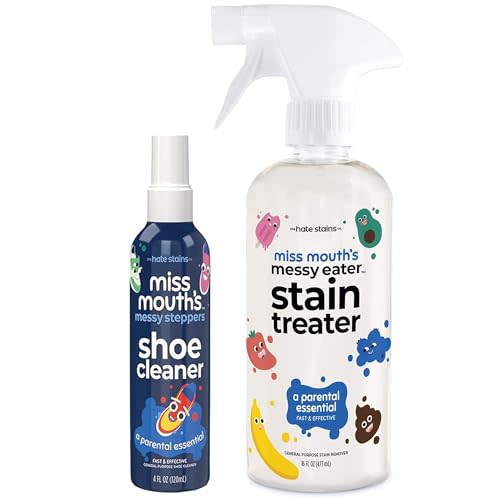 Miss Mouth's Messy Eater Stain Treater 16oz and Messy Steppers 4oz Shoe Cleaner