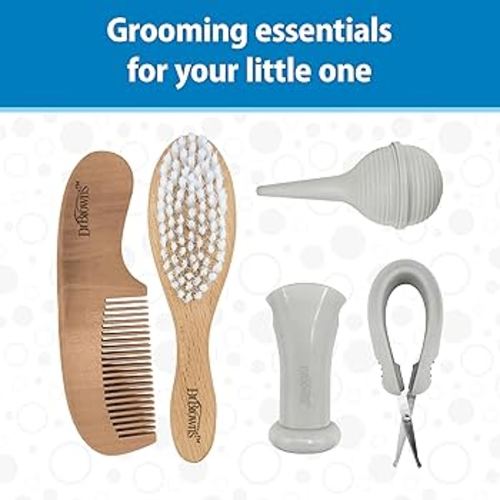 Amazon.com: Dr. Brown's Baby Care Essentials Kit, Nail Scissors with Case, Nasal Aspirator, Cradle Cap Brush and Comb, BPA-Free : Baby