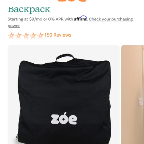 Stroller Storage Travel Bag Backpack – Zoe
