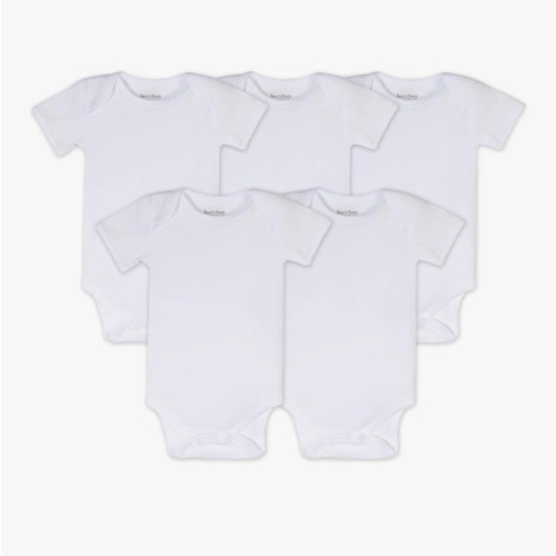 Burt's Bees Baby Unisex Organic Cotton Bodysuits (3-6 Month)