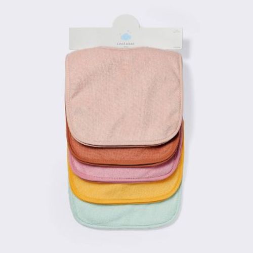 Terry Bibs Warm Pack - 10pk - Cloud Island™: Hook and Loop Fastener, Cotton, 10.5" Length, 7.5" Width