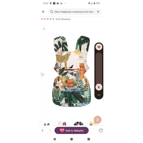 In the Jungle - Cotton Free-to-Grow Baby Carrier – Baby Tula US