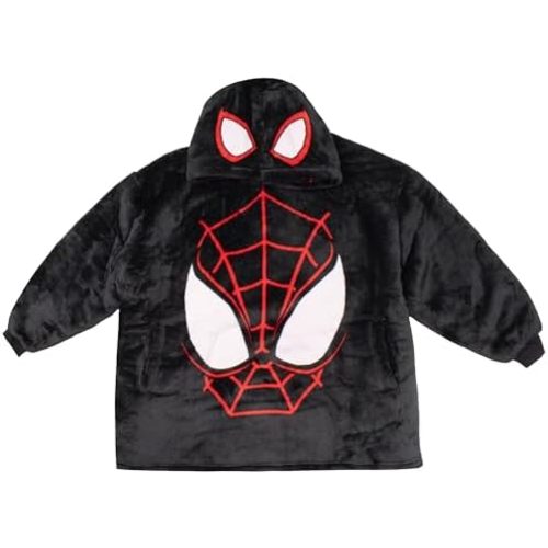 Disney WAYY BIG HOODIE for Kids, Mickey, Minnie, Princess, Stitch, Jack Skellington Oversized Hooded Wearable Blanket