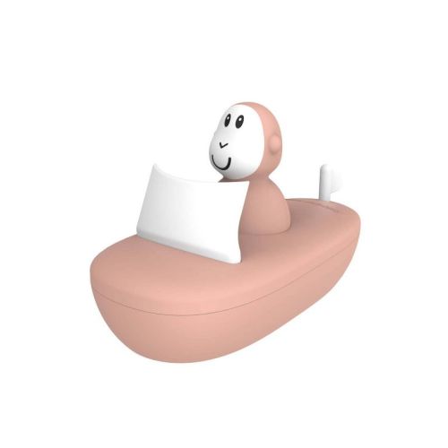 Matchstick Monkey Baby Bath Boat Set - Dusty Pink