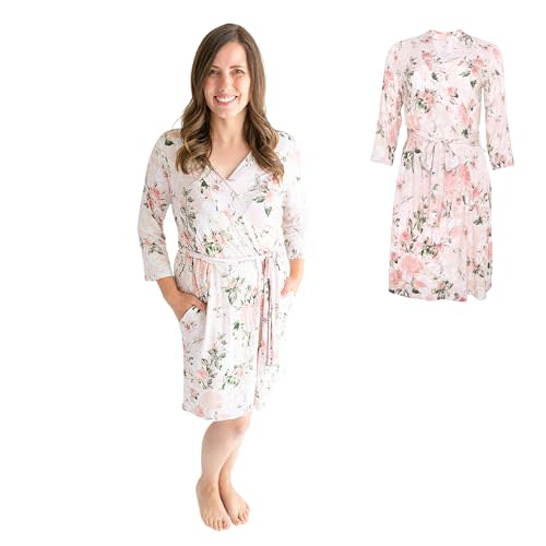 Posh Peanut Maternity Robe for Hospital Delivery - Soft Viscose from Bamboo Postpartum Robe for Women Nursing & Lounging