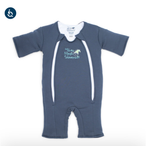 Navy Blue Baby Merlin’s Magic Sleepsuit – Premium 100% Cotton Baby Sleepwear