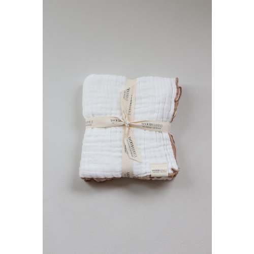 Organic Baby Blanket Blanc