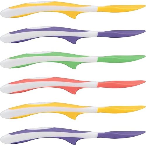 Dr. Brown's Soft-Tip Toddler Spoons with Long Handle for Baby-Led Weaning, BPA Free (Pack of 6)