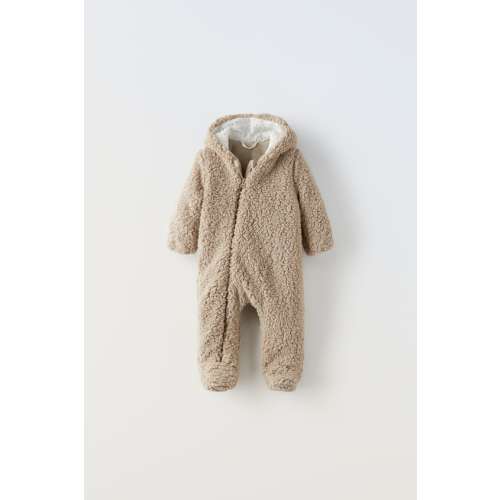 HOODED FLEECE JACKETFLEECE ROMPERFAUX SHEARLING QUILTED JACKET