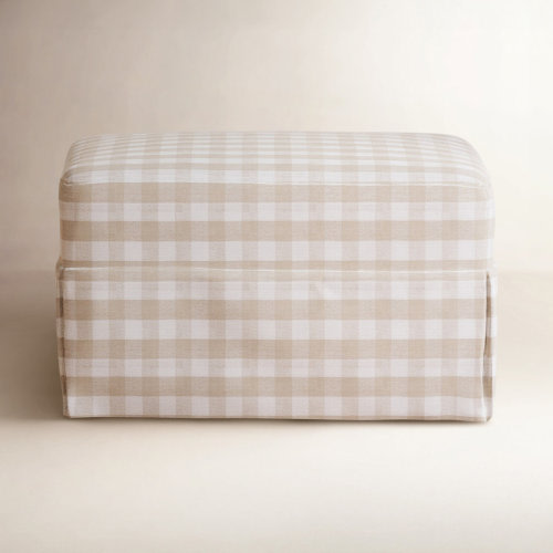Namesake Crawford Gliding Ottoman In Eco-Weave Fabric | Water Repellent & Stain Resistant & Reviews | Birch Lane