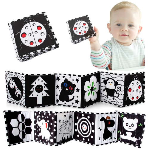 Sensory Toys for Boys&Girls Soft Books for Boys&Girls Black and White Toys Soft Boys&Girls Toys