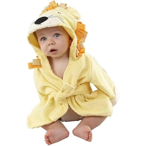 Baby Boy Bathrobe Hooded Towels Unisex Infant Bath robe Towel For Toddle Terry Ultra Absorbent Durable Blankets
