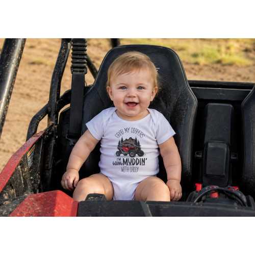 Mudding with Daddy Onesie®: ATV UTV Baby Clothes