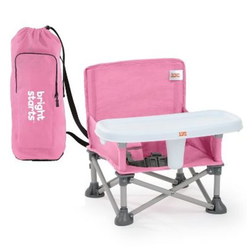 Bright Starts Pop N Sit Portable Booster Seat - Gray