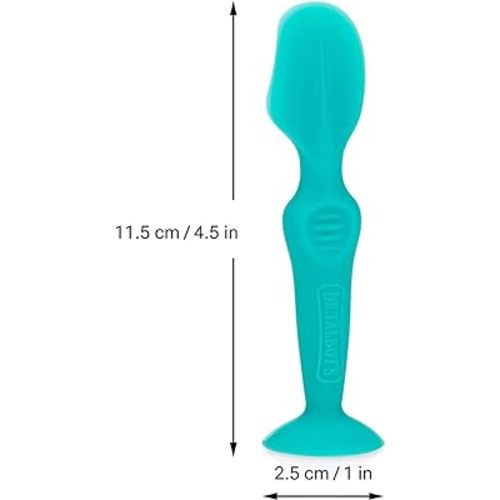 Dr. Talbot's Diaper Cream Brush for Babies - Diaper Rash Cream Applicator with Suction Base and Hygienic Case - Mini Size - Aqua Blue