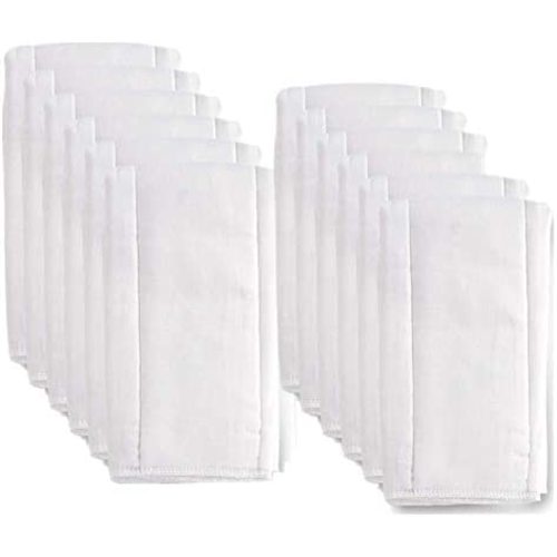 6 Ply Cloth Diapers Burp Cloth, Fasoar Thick Washable Absorbent Cotton Diaper for Babies and Toddlers Multi-Use 6/10/12 Count