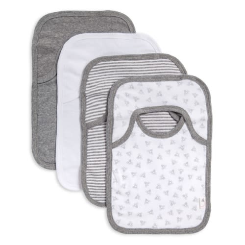 Bee Essentials Organic Neutral Baby Bibs Set of 4 | Burt's Bees Baby®
