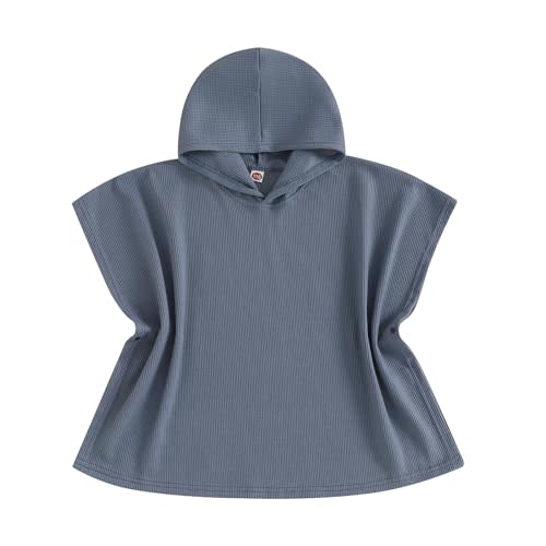 Kids Swim Cover up Girls Boys Waffle Towel Poncho Swimsuit Coverups for Beach, Pool, Bath
