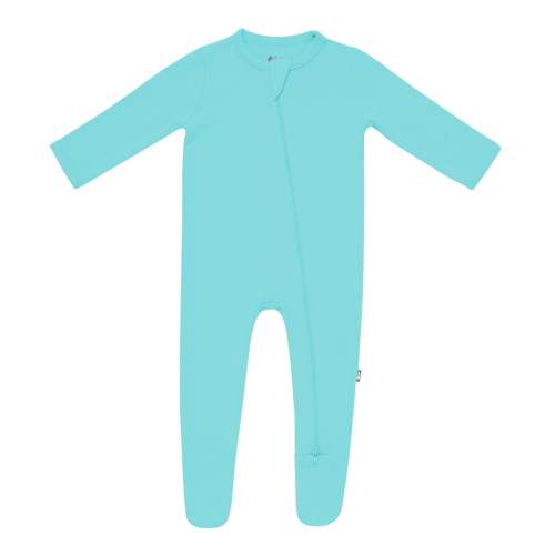 KyteBaby Zippered Footie in Robin -newborn