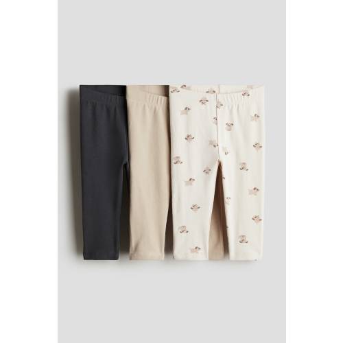 H&M Cotton Leggings, 3pk (4-6m)