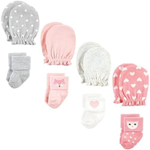 Hudson Baby baby-girls Socks and Mittens Set