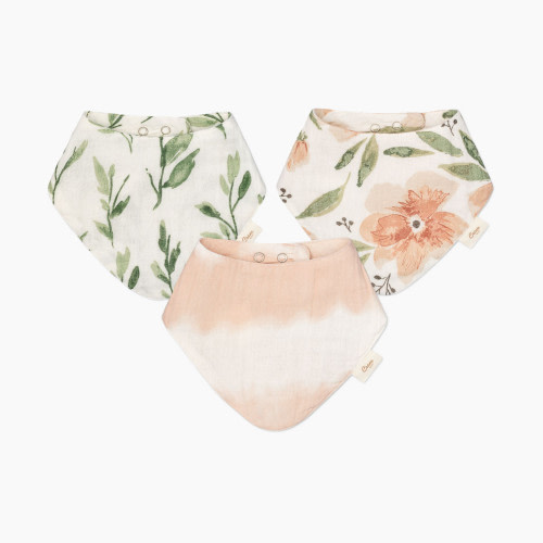 Crane Baby Cotton 4 Layer Muslin Bib Set (3 Pack) - Parker