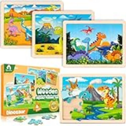 Amazon.com: Melissa & Doug Jigsaw Puzzle Bundle (Dinosaur,Safari and Ocean) - Animal Puzzles, Wooden Jigsaw Puzzles For Kids Ages 3+ : Everything Else