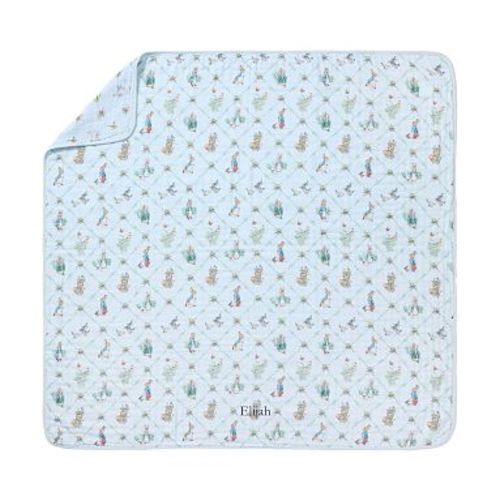 Peter Rabbit&#8482; Oversized Muslin Baby Blanket , Blue Multi