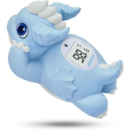 Baby Bath Thermometer - Safety Water Thermometer for Bath - Instant Read Bathtub Thermometer - Floating Newborn Bath Toy in Fahrenheit & Celsius