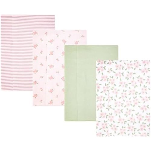 Hudson Baby Unisex Baby Cotton Polyester Flannel Burp Cloths