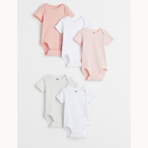 5-pack Cotton Bodysuits