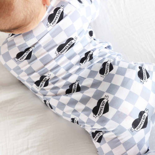 Mama's Boy Zipper Footie