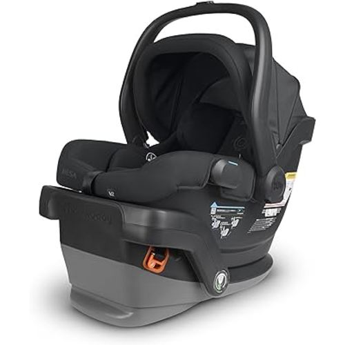 UPPAbaby Mesa V2 Infant Car Seat/Easy Installation/Innovative SmartSecure Technology/Base + Robust Infant Insert Included/Direct Stroller Attachment/Jake (Charcoal)