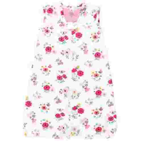 Hudson Baby Girls Plush Faux Fur Sleeping Bag, Wearable Blanket, Butterfly Floral, 0-6 Months