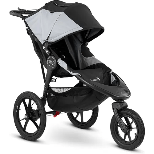 Baby Jogger Summit X3 Jogging Stroller - 2016 | Air-Filled Rubber Tires | All-Wheel Suspension | Quick Fold Jogging Stroller, Black/Gray