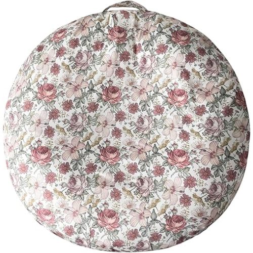 Little Jump Western Wild Flowers Newborn Lounger Cover, Removable Ultra Soft Comfortable Slipcover for Infant Lounger Pillow(Vintage Floral)