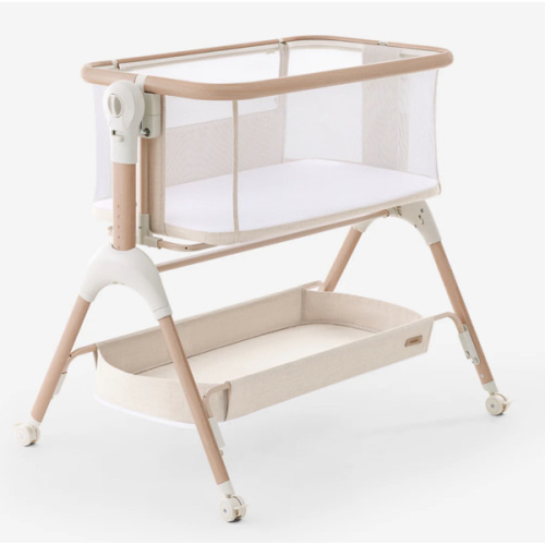 HARPPA Cuddly Signature | 3-in-1 Rocking Baby Bassinet & Bedside Sleeper with Anti-Reflux Mattress for Newborns | Attaches to Bed, Adjustable Height, Tool-Free Setup, Portable Wheels, CPSC Certified, Gentle Rocking Motion | Ideal for Infants, Safe Co-Slee