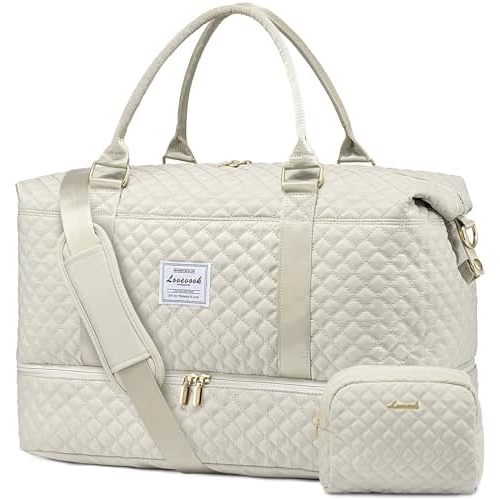 LOVEVOOK Travel Duffle Bag,Weekender Bags for Women with Shoe Compartment,Carry on Overnight Bag with Toiletry Bag,Gym Duffel Bag with Wet Pocket, Hospital Bags for Labor and Delivery