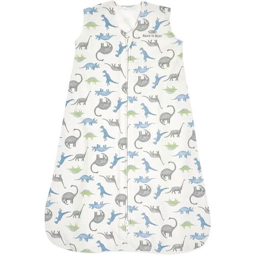 HALO SleepSack, 100% Cotton Wearable Blanket, Swaddle Transition Sleeping Bag, TOG 0.5, Watercolor Dinos, Large, 12-18 Months