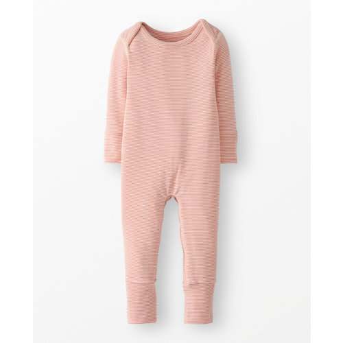 Hanna Andersson - crescent zip sleeper Newborn (Powdered Rose/Almond Oil)