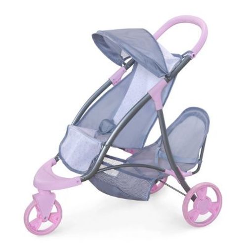 Perfectly Cute Double Stroller for Baby Dolls