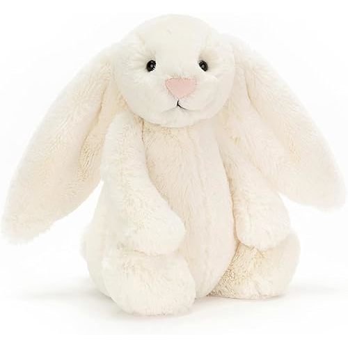 Jellycat Bashful Cream Bunny Stuffed Animal, Medium 12 inches | Rabbit and Bunny Plush Toy | Classic Children's Gift