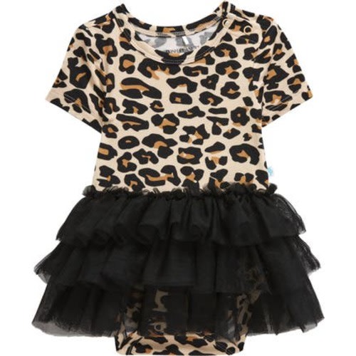 Lana Leopard Skirted Bodysuit, 3-6M