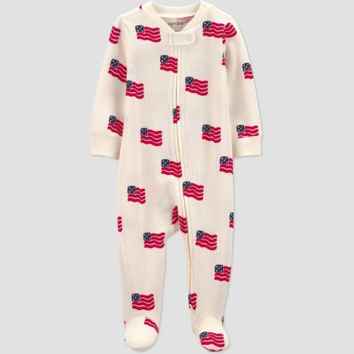 Carter's Just One You® Baby USA Flag Graphic Sleep N' Play - Cream 9M