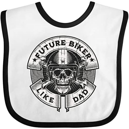 inktastic Future Biker Like Dad Baby Bib