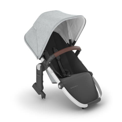 UPPAbaby Rumble Seat V2+ Stella - Grey Brushed Mélange | Silver Frame | Chestnut Leather - Bambi Baby Store