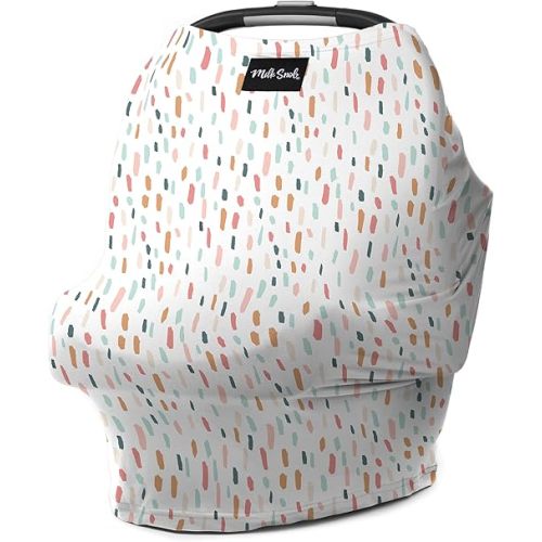 Milk Snob Original 5-in-1 Cover - Nursing Cover for Breastfeeding - Baby Car Seat Cover, Carseat Canopy & Stroller - Essential All-in-One Cover - Gift for Mom, Baby (Quinn)